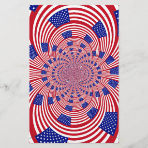 Wunderschöner erstaunlicher Kaleidoskop der Flagge Briefpapier