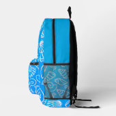 Wunderschöner farbenfroher Rucksack, einzigartig Bedruckter Rucksack (Rechts)