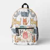 Wunderschöner farbenfroher Rucksack, einzigartiger Bedruckter Rucksack (Vorderseite)