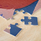 Wunderschöner Faulenzer im rosafarbenen Dschungel Puzzle (Seite)