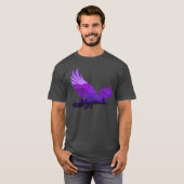 Wunderschöner Fliegenwald Bird Silhouette Fundus T-Shirt (Vorne ganz)
