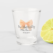 Wunderschöner Geburtstag orange Schleife Name Datu