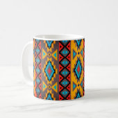 Wunderschöner geometrisch gemusterter Becher Kaffeetasse (Vorderseite Links)