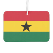 Wunderschöner Ghana-Flag Luftverbesserer Autolufterfrischer (Rückseite)