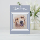 Wunderschöner Golden Labrador Welpe Vielen Dank Dankeskarte (Stehend Vorderseite)