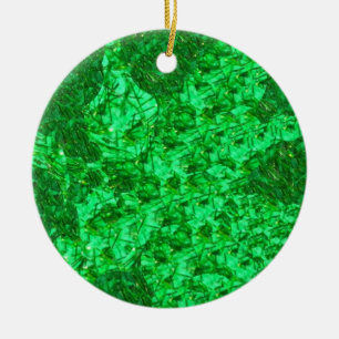Wunderschöner grüner runder Weihnachtsschmuck