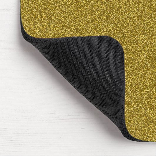 Wunderschöner, gürtelgelber Glitzer Mousepad (Ecke)
