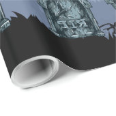 Wunderschöner Halloween-Friedhof mit einer Schüsse Geschenkpapier (Rolleneckpunkt)