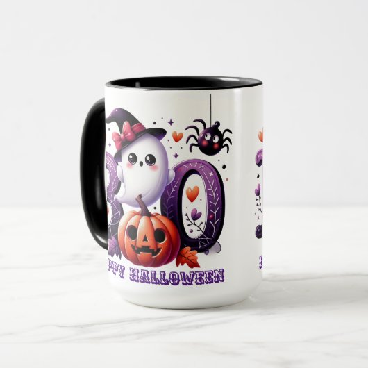 Wunderschöner Halloween-Geist Tasse (Vorderseite Links)