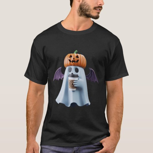 Wunderschöner Halloween-T - Shirt mit Adorable Gho (Vorderseite)