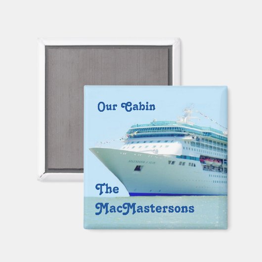 Wunderschöner Kreuzfahrtschiff-Stateroom-Türmarker Magnet (Vorderseite/Rückseite)