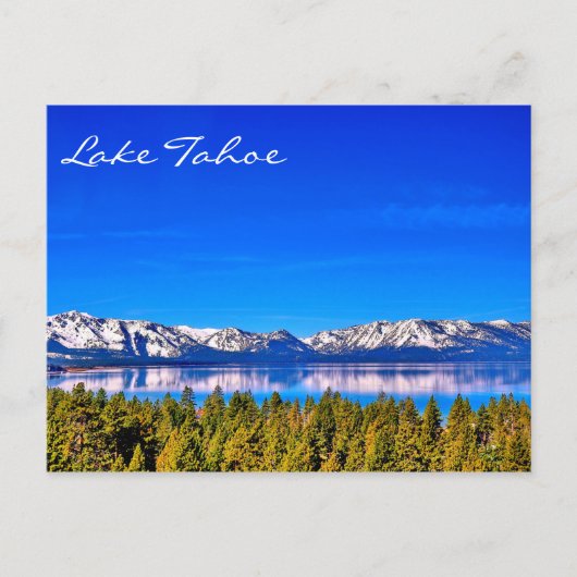 WUNDERSCHÖNER LAKE TAHOE POSTKARTE (Vorderseite)