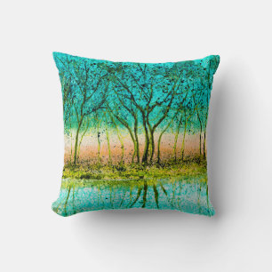 wunderschöner Landschaftshintergrund, bunt, Herbst Kissen