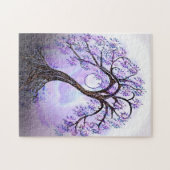 Wunderschöner Lavendelbaum Puzzle (Horizontal)