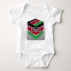 Wunderschöner Liebenswerter Kubus mit der kenianis Baby Strampler