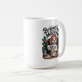 Wunderschöner Morgen Lustiger Barista-Beagle-Kaffe Kaffeetasse (VorderseiteRechts)