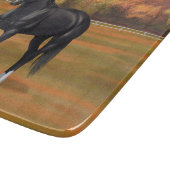 Wunderschöner Pferdehengst aus dem Schwarzen Viert Schneidebrett (Ecke)