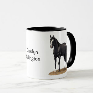 Wunderschöner Pferdehengst aus dem Schwarzen Viert Tasse