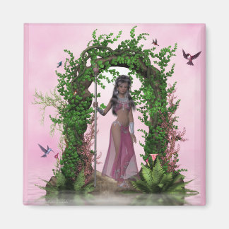 Wunderschöner Pink Elf unter dem Archway Fantasy M Magnet