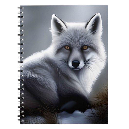 Wunderschöner Polarfuchs Notizblock (Vorderseite)