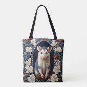 Wunderschöner Possum William Morris inspirierte Bl Tasche (Rückseite)