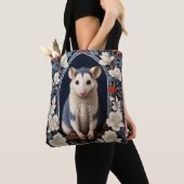 Wunderschöner Possum William Morris inspirierte Bl Tasche (Von Nahem)