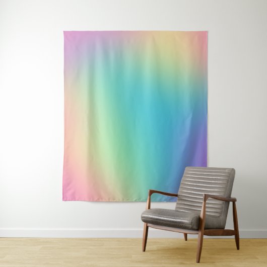 Wunderschöner Regenbogenverlauf Wandteppich (Beispiel)