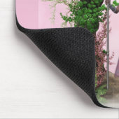Wunderschöner rosa Elf unter der Archway Mousepad (Ecke)