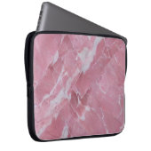 Wunderschöner rosa Marmor Laptopschutzhülle (Vorne Rechts)