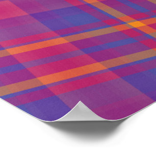 Wunderschöner schottischer Tartan Poster