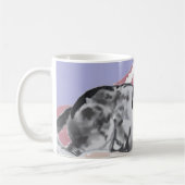 Wunderschöner Schwarz-weißer Springer Spaniel Kaffeetasse (Links)