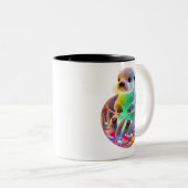 Wunderschöner See Otter Zweifarbige Tasse (VorderseiteRechts)