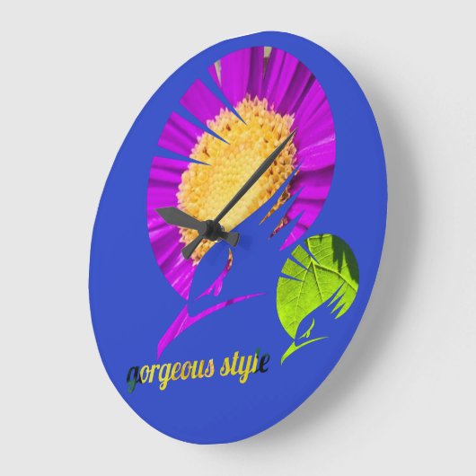 wunderschöner Stil Große Wanduhr (Winkel)