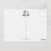 Wunderschöner viktorianischer Blumenkorb mit Schne Postkarte (Rückseite)