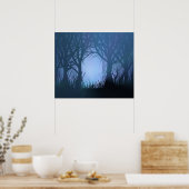 Wunderschöner Wald. Poster (Küche)