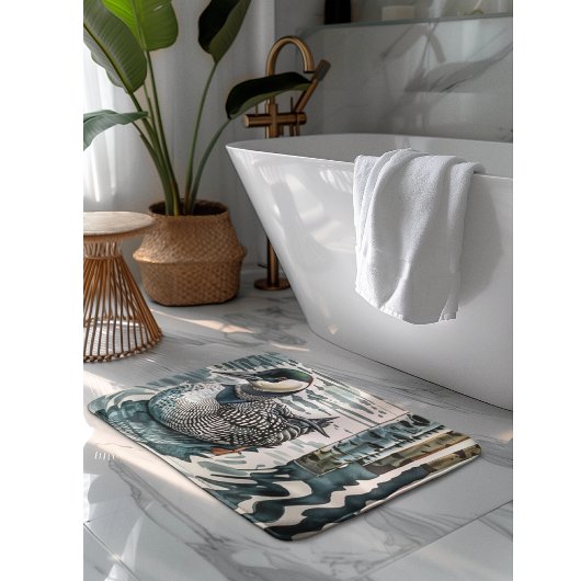 wunderschöner Wasserballon Badematte