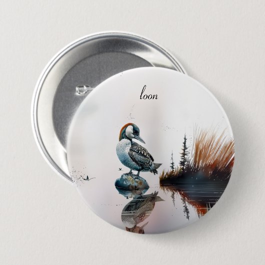 wunderschöner Wasserballon Button (Vorne & Hinten)
