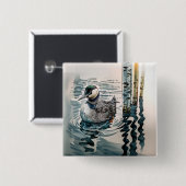 wunderschöner Wasserballon Button (Vorne & Hinten)