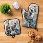 wunderschöner Wasserballon Ofenhandschuh & Topflappen-Set (Oben Unten)