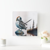 wunderschöner Wasserballon Quadratische Wanduhr (Zuhause)