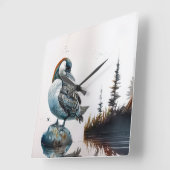 wunderschöner Wasserballon Quadratische Wanduhr (Winkel)