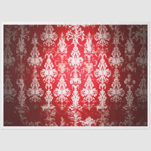 Wunderschöner WeihnachtsDamask Seidenpapier (Vorderseite)