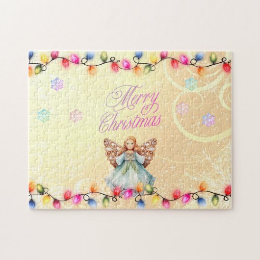 Wunderschöner Weihnachtsengel Puzzle (Horizontal)