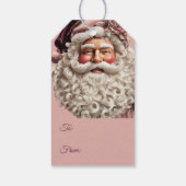 Wunderschöner Weihnachtsmann Geschenkanhänger (Rückseite)