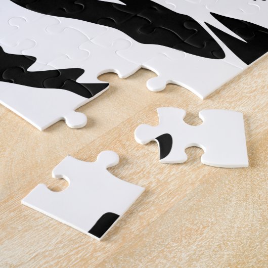 Wunderschöner weißer Tiger| Große Katzen Puzzle (Seite)