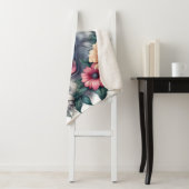 Wunderschöner Weißer Wolfshund mit Blume Sherpadecke (Beispiel)