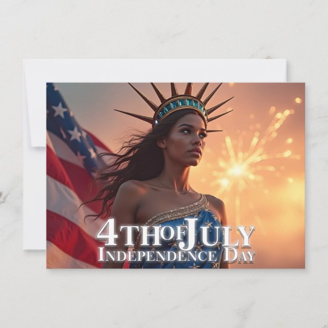 Wunderschönes 4. Juli Design - Feuerwerke & Freihe (Vorderseite)