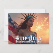 Wunderschönes 4. Juli Design - Feuerwerke & Freihe (Vorderseite)