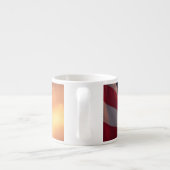 Wunderschönes 4. Juli Design - Feuerwerke & Freihe Espressotasse (Rückseite)