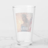 Wunderschönes 4. Juli Design - Feuerwerke & Freihe Glas (Rückseite)